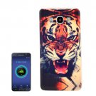 For Galaxy J5 (2016) Tiger Pattern Soft TPU Protective Case Back Cover