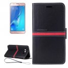 For Galaxy J5 (2016) Crazy Horse Texture Leather Case with Holder, Card Slots & Wallet - # Colors