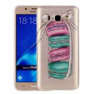 For Galaxy J7 (2016) Macarons Pattern IMD Workmanship Soft TPU Protective Case