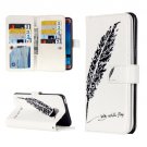 For Galaxy J7 (2016) Feather Flip Leather Case with 9 Card Slots, Wallet & Holder