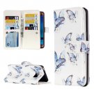 For Galaxy J7 (2016) Butterflies Flip Leather Case with 9 Card Slots, Wallet & Holder