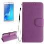 For Galaxy J7 (2016) Litchi Leather Case with Card Slots, Wallet & Photo Frame - # Colors