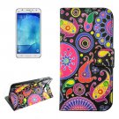 For Galaxy J7 (2016) Acaleph Pattern Flip Leather Case with Holder, Card Slots & Wallet