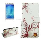 For Galaxy J7 (2016) Buds Pattern Flip Leather Case with Holder, Card Slots & Wallet