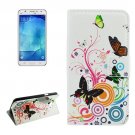 For Galaxy J7 (2016) Butterfly Pattern Flip Leather Case with Holder, Card Slots & Wallet