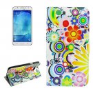For Galaxy J7 (2016) Fireworks Pattern Flip Leather Case with Holder, Card Slots & Wallet
