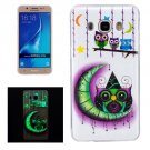 For Galaxy J7 (2016) Noctilucent Owls Pattern IMD Workmanship Soft TPU Back Cover Case