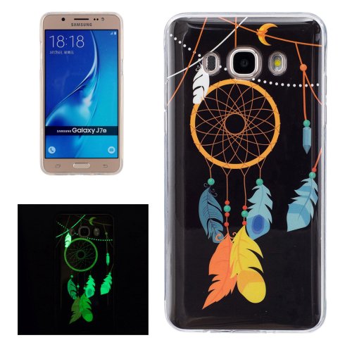 For Galaxy J7 (2016) Noctilucent Chimes Pattern IMD Workmanship Soft TPU Back Cover Case