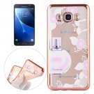 For Galaxy J7 (2016) Perfume Pattern Electroplating Frame Soft TPU Protective Case