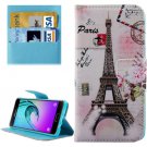 For Galaxy A3(2016) Eiffel Pattern Flip Leather Case with Holder, Card Slots & Wallet
