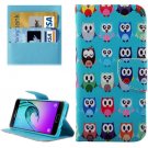 For Galaxy A3(2016) Owls Pattern Flip Leather Case with Holder, Card Slots & Wallet