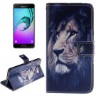 For Galaxy A3(2016) Lion Pattern Flip Leather Case with Holder, Card Slots & Wallet