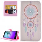 For Galaxy A3(2016) Windbell Diamond Encrusted Leather Case with Holder, Wallet & Card Slots