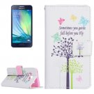 For Galaxy A3(2016) Fly Pattern Flip Magnetic Leather Case with Holder, Card Slots & Wallet