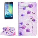 For Galaxy A3(2016) Dandelions Pattern Flip Magnetic Leather Case with Holder, Card Slots & Wallet