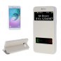 For Galaxy A3(2016) TPU + PU Leather Case with Caller ID Window & Holder - # Colors