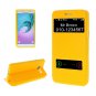 For Galaxy A3(2016) TPU + PU Leather Case with Caller ID Window & Holder - # Colors