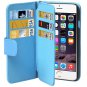 For iPhone 6/6s Wallet 6 Card Slots PU Leather Case with Lanyard - # Colors