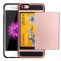 For iPhone 6/6s Slide Style TPU + PC Combination Case with Card Slot - # Colors