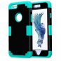 For iPhone 6/6s Separable Contrast PC + Silicone Combination Case - # Colors