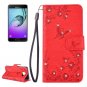 For Galaxy A3(2016) Diamond Butterfly Leather Case with Holder, Card Slots & Wallet - # Colors