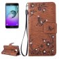 For Galaxy A3(2016) Diamond Butterfly Leather Case with Holder, Card Slots & Wallet - # Colors