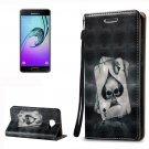 For Galaxy A3(2016) Relief Poker Pattern Flip Leather Case with Holder, Card Slots & Lanyard