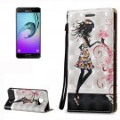 For Galaxy A3(2016) Relief Fairy Pattern Flip Leather Case with Holder, Card Slots & Lanyard