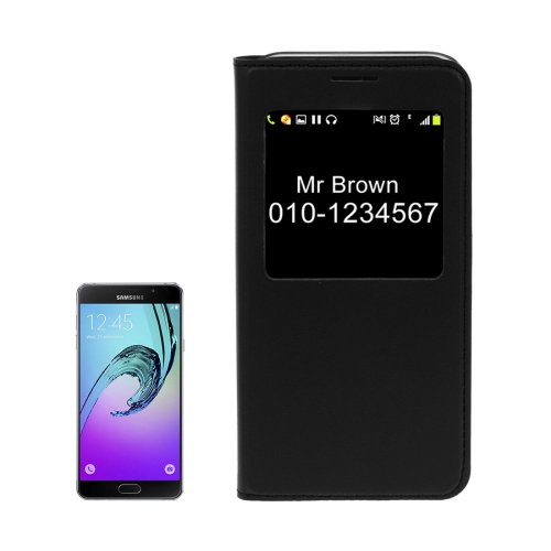 For Galaxy A3(2017) Litchi Texture Flip PU Leather Case with Call Display ID - # Colors