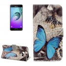 For Galaxy A3(2017) Butterfliy Litchi Leather Case with Holder, Card Slots & Wallet - # Colors