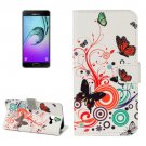For Galaxy A3(2017) Butterfly Litchi Leather Case with Holder, Card Slots & Wallet - # Colors