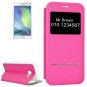 For Galaxy A3(2017) Frosted Texture Flip Leather Case with Call Display & Holder - # Colors
