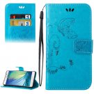For Galaxy A7(2016) Crazy Horse Printing Leather Case with Holder, Card Slots & Wallet # Colors