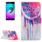 For Galaxy A7(2016) Dreamcatcher Pattern Leather Case with Holder, Card Slots & Wallet