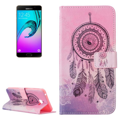 For Galaxy A7(2016) Windbell Pattern Leather Case with Holder, Card Slots & Wallet