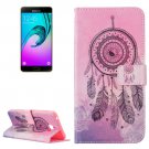 For Galaxy A7(2016) Windbell Pattern Leather Case with Holder, Card Slots & Wallet