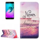 For Galaxy A7(2016) Dreaming Pattern Leather Case with Holder, Card Slots & Wallet