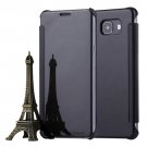 For Galaxy A7(2016) Black Horizontal Flip Leather Case with Sleep/Wake-up Function