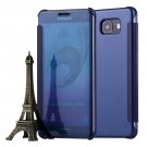 For Galaxy A7(2016) Dark Blue Horizontal Flip Leather Case with Sleep/Wake-up Function