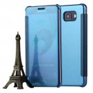 For Galaxy A7(2016) Blue Horizontal Flip Leather Case with Sleep/Wake-up Function