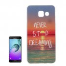 For Galaxy A7(2016) IMD Sunrise Pattern Soft TPU Protective Case Back Cover