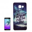 For Galaxy A7(2016) IMD Mountain Pattern Soft TPU Protective Case Back Cover
