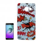 For Galaxy A7(2016) IMD Words Scrawl Pattern Soft TPU Protective Case Back Cover