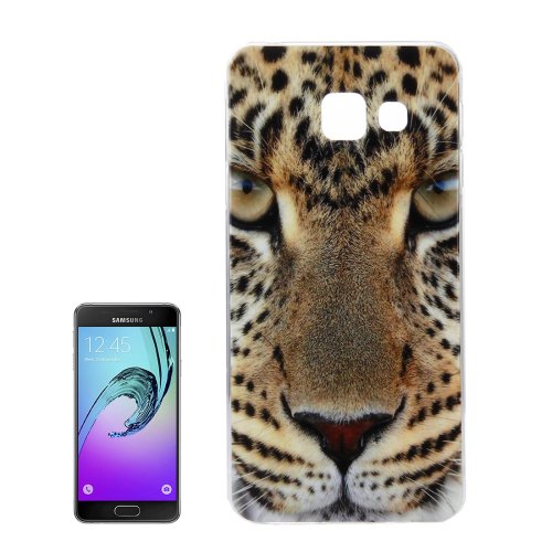 For Galaxy A7(2016) IMD Leopard Pattern Soft TPU Protective Case Back Cover