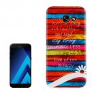 For Galaxy A7(2017) / A720 Stripe Pattern TPU Back Case