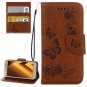 For Galaxy A7(2017) Butterflies Embossing Leather Case with Holder, Card Slots & Wallet # Colors