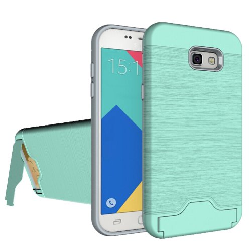 For Galaxy A7(2017) PC + TPU Protective Combination Back Case with Holder & Card Slot # Colors