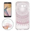 For Galaxy J7 (2017) Flower Buds Pattern Soft TPU Protective Back Cover Case