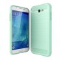 For Galaxy J7(2017) Brushed Carbon Fiber Texture Shockproof TPU Cover Case  # Colors