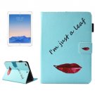 For iPad 9.7 inch 2017 Lips Smart Cover Leather Case with Holder, Wallet & Card/Pen Slots